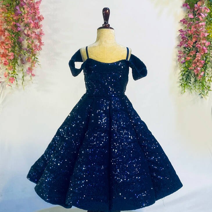 Avy Blue Sequin Short Prom Dresses