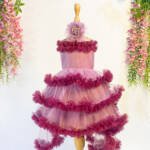 Lavender & Purple Frilled Frock