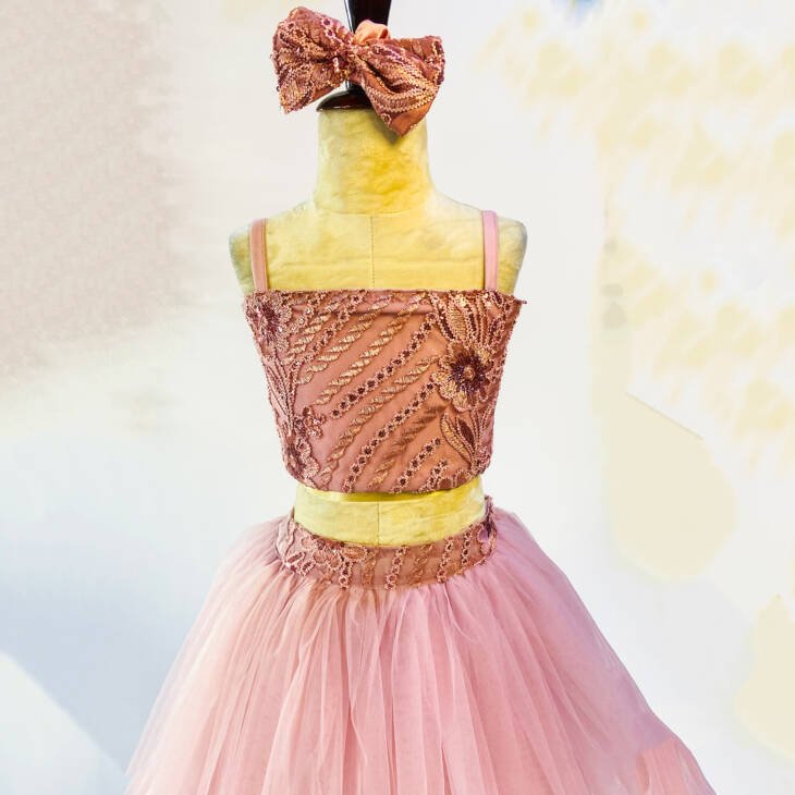 Gold Baby Tutu Dress - Image 3