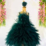 Western Party Princess Frock - Green