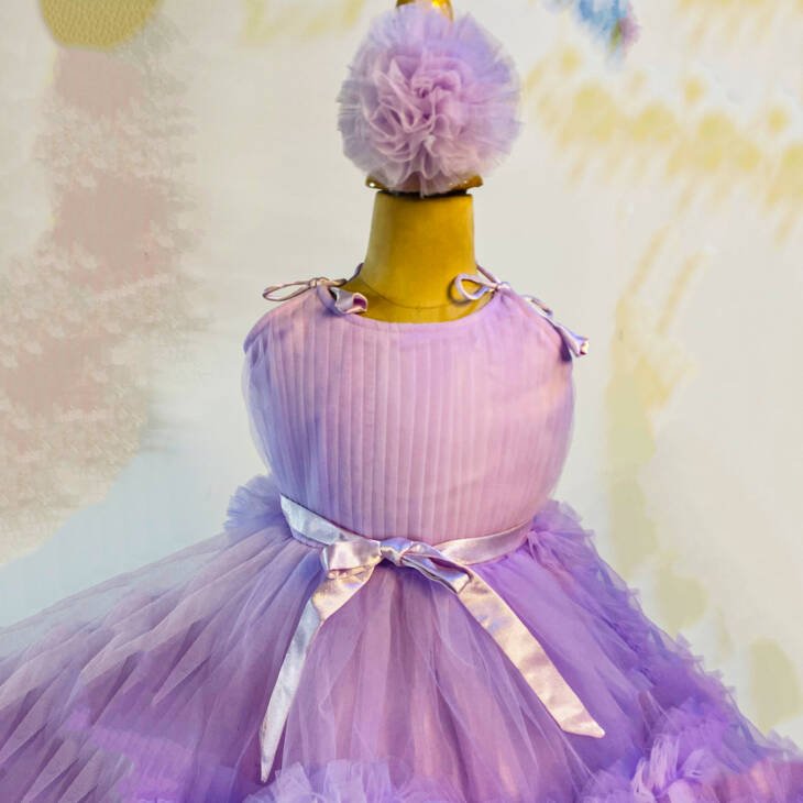 Long Tail Girl Vesture Flower Girl Dress - Image 2